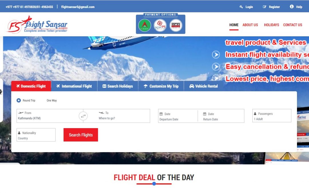 Flight Sansar | Online Flight Booking Website