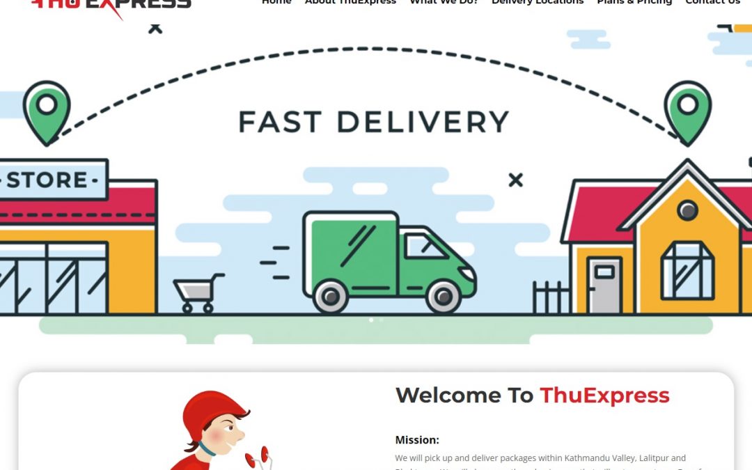 ThuExpress | Logistics, Shipping & Delivery Web Design