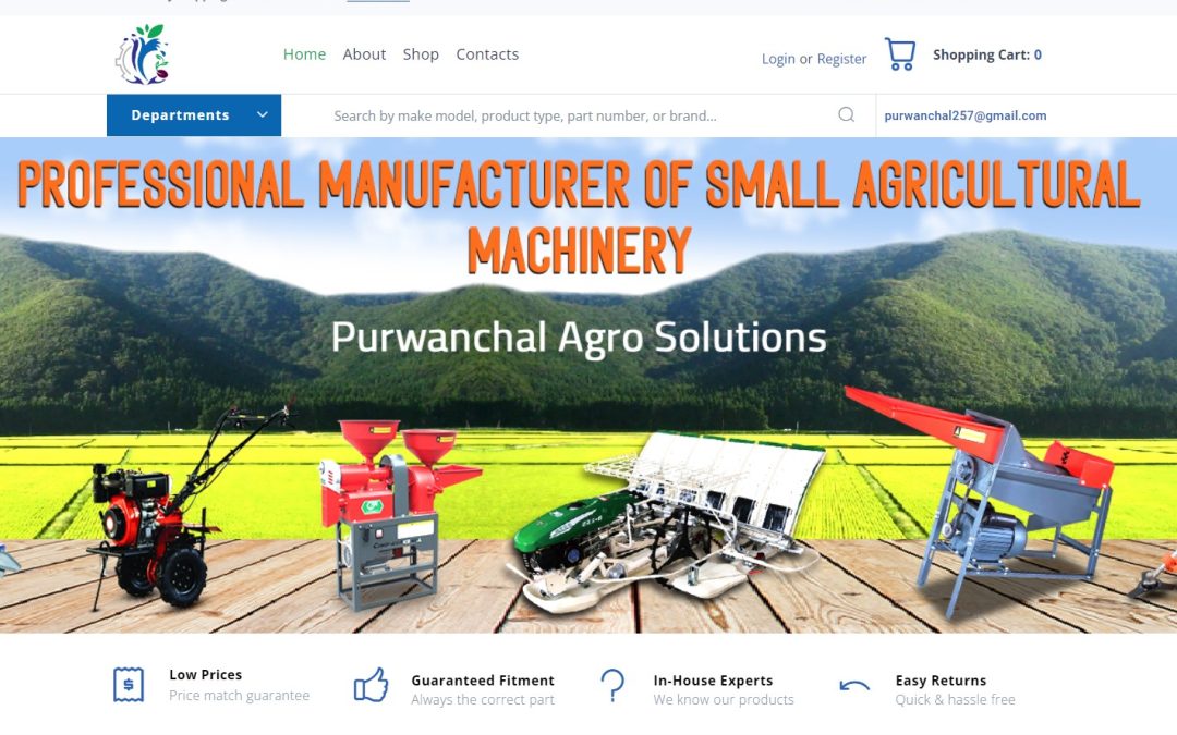 Purwanchal Agro Solutions | Agro Machine Website Design