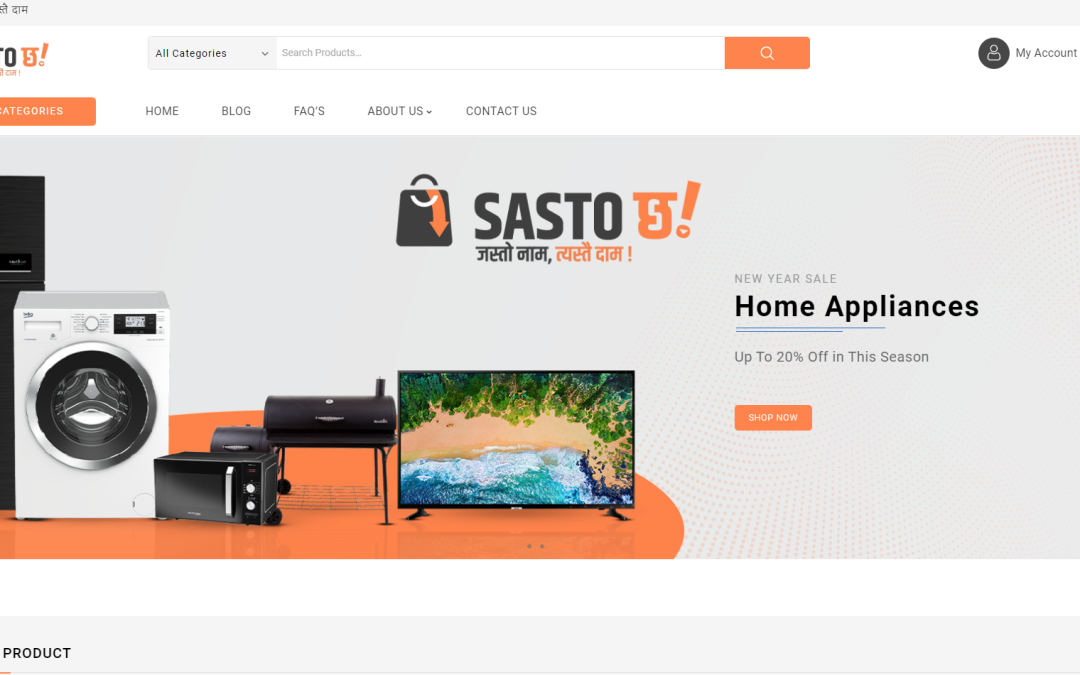 Sastochha Online | Ecommerce Website Design